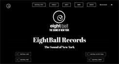 Desktop Screenshot of eightballrecords.com