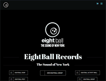 Tablet Screenshot of eightballrecords.com